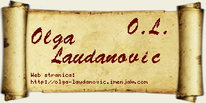 Olga Laudanović vizit kartica